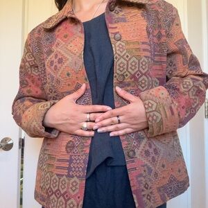Coldwater Creek Vintage Patterned Women's Jacket